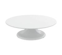 thermohauser Assiette à gâteau en mélamine blanche, ronde, diamètre 32,0x10,0 cm, avec base pivotante, plastique, 588 g