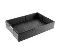 thermohauser Boîte isotherme en polypropylène multiusage - Noir - 21,4 l