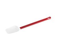 thermohauser Grattoir à manche (silicone) blanc, 44,2 x 7,5 cm, Spatule, cuillère, poignée rouge (nylon)