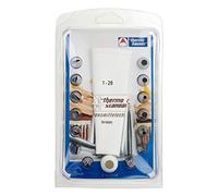 thermohauser Lot de 16 poches à douille réutilisables en coton standard (poche à douille, adaptateur, 14 douilles)