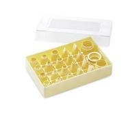 thermohauser Lot de 24 douilles mixtes 2 (plastique PP), taille S, différentes douilles avec 2 adaptateurs dans une boîte de rangement