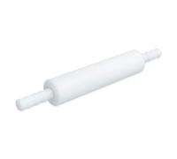 thermohauser Rouleau en plastique PE blanc, diamètre 8 cm, longueur 35 cm, avec poignées.