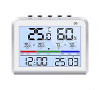 Thermohygromètre électronique avec capteur de haute précision pour la surveillance de la température intérieure et de l'humidité, affichage numérique avec enregistrement min/max 24 heures, compatible