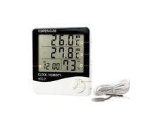 Thermohygromètre Numérique À Cristal LCD Intérieur Extérieur Thermomètre Électronique Hygromètre Station Météo Horloge Moniteur Précis(HTC-1 indoor)