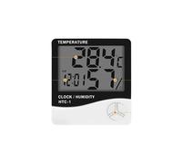 Thermohygromètre Numérique À Cristal LCD Intérieur Extérieur Thermomètre Électronique Hygromètre Station Météo Horloge Moniteur Précis(HTC-2 outdoor)