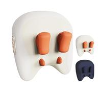 ThermoKnead Neck & Shoulder Massager, ThermoKnead 4D Neck Massager, Four Titanium Massage Nodes, 42°C Precise Heat, Relaxes the neck and reduces facial problems (White)