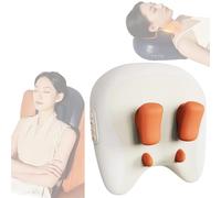 ThermoKnead Neck & Shoulder Massager, ThermoKnead 4D Neck Massager, Three Modes and Strengths, Deeply Relax Necks and Reduce Facial Problems, 42°C Precise Heat (Beige)