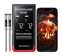 ThermoMaven Thermomètre à viande sans fil avec 6 capteurs d’exactitude certifiée par le NIST et 2 sondes pour cuisine, barbecue, gril, four, fumoir et rôtissoire