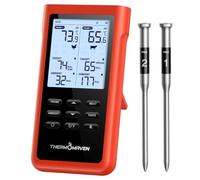 ThermoMaven X2 Thermomètre Cuisine Sans Fil, 915 m Sub-1G, 2 Sondes Cuisson