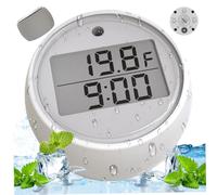 Thermomètre à bain de glace avec minuterie, thermomètre flottant étanche pour bain de glace, 1,7x1,3x1.3 Thermomètre à plongeon à froid numérique, thermomètre de bain avec alarme éclairage, thermomèt