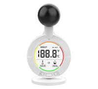 Thermomètre à bulbe humide hygromètre précis cordon support magnétique et trépied indicateur de luminosité indice de chaleur pour intérieur et extérieur