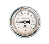 Thermomètre à cadran bimétallique en acier inoxydable (1 pièce) - Accessoire for chaudière domestique destiné au brassage maison, à la distillation d'eau et d'alcool