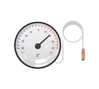 Thermomètre À Cadran - Thermomètre À Eau Portable Avec Sonde | Compteur De Température À Affichage Grand Écran, À Tube Capillaire De 56 Pouces, Jauge De Température De Liquide À Pointeur P
