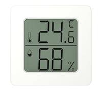 Thermomètre à capteur d'humidité - Affichage de la température de 1,69" - Pour chambre de bébé - Moniteur d'humidité et de température - Affichage précis de la lecture - Hydromètre sans fil pour