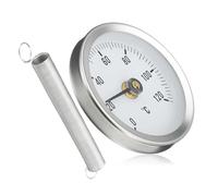 Thermomètre à collier de serrage - Thermomètre à ressort 63 mm, Thermomètres à ressort pour tuyaux en acier inoxydable | Thermomètres à pince pour échangeurs de chaleur intérieurs et extérieurs Indust