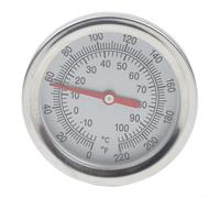 Thermomètre à compost avec sonde en acier inoxydable de 50 cm | Jauge de température du sol pour le jardinage | Lit de -10 °C à 100 °C et de -17,8 °C à 104,4 °C | Résistant à l'humidité