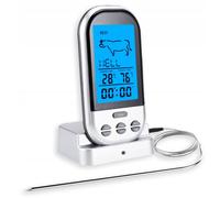Thermomètre à cuisine LCD Pro avec une sonde de 100 cm jusqu'à 250 ° C pour la viande