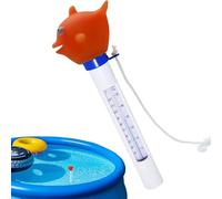 Thermomètre à étang flottant - lecteur de température imperméable, jauge portable | Moniteur à corde d'affichage transparent pour le spa spa spa extérieur de la température de l'eau Test de températur