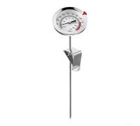 Thermomètre à huile de cuisine en acier inoxydable avec support, sonde numérique pour barbecue pour friture et pâtisserie, lecture rapide de 10 à 287,8 °C, 30 cm (40 cm)