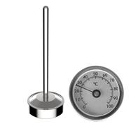 Thermomètre À Lait Polyvalent Avec Échelle Claire Aucune Pile Requise Thermomètre De Cuisine Jauge De Température En Acier Inoxydable Outil Pour Faire Mousser Le Lait