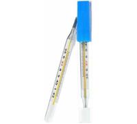 Thermomètre à mercure - Nosheir - 2 pièces - Mesure précise - Degrés Celsius - Plage 35-42°C