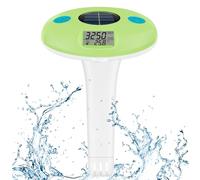 Thermomètre à piscine solaire, testeur de salinité de piscine imperméable et facile à lire et facile lire, affichage clair thermomètre aquarium flottant pour bain remous, spa, étang poisson