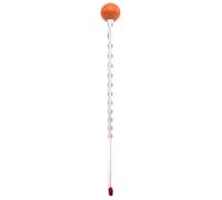 Thermomètre à thé analogique pour biberon 24 cm 110° avec boule en bois Orange