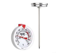 Thermomètre à viande analogique en acier inoxydable avec code couleur pour une lecture instantanée, barbecue, gril, four, rôtir, sans batterie, résistant à la chaleur, plusieurs tailles de cadran pour