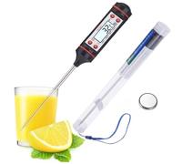 Thermomètre À Viande Digital, Thermometre A Lecture Instantanée, Sonde De Cuisine Pour Cuisson Précise De Viande Pâtisserie Liquide - Thermo-sonde Avec Température Sur Écran LCD