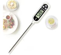 Thermomètre à viande numérique à lecture instantanée pour friteuses à air, thermomètre numérique pour aliments, sonde de température de 15 cm, arrêt automatique, idéal pour la cuisson du barbecue, de