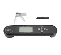 Thermomètre Alimentaire Multifonctions Digital, Sonde Pliable 180°, Température - 30℃ à 300℃ - Haute Précision, Rétroéclairage RGB, Idéal Barbecue et Cuisine