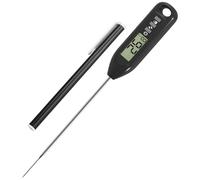 Thermomètre alimentaire numérique à lecture instantanée pour viande, eau, barbecue, lait, café, sucre, confiture, boissons chaudes, température magnétique précise, longue sonde avec couvercle à bouton