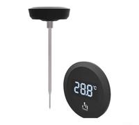Thermomètre alimentaire numérique étanche -20 °C à 120 °C IP65 (Noir) | Boîtier étanche IP65, plage de -20 °C à 120 °C, écran tactile, contrôle précis de l'infusion