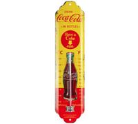 Thermomètre Analogique Intérieur Extérieur Coca-Cola 6,5x1,5x28 Cm