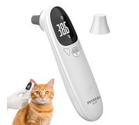 Thermomètre animal pour chats - Appareil numérique double mode, détecteur de fièvre vétérinaire, outil précis pour animaux de compagnie, fourniture vétérinaire professionnelle, moniteur de santé porta