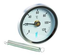 Thermomètre applique A45 diamètre 80mm 0/120°C Réf 74503D
