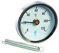 Thermomètre applique A45 diamètre 80mm 0/120°C Réf 74503D