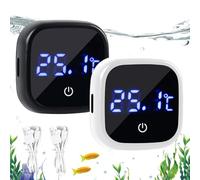 Thermomètre Aquarium Digital, 2 Pièces Mini Thermomètre D'aquarium, LED Ecran Tactile Thermometre Aquarium, Haute Précision Thermomètre Aquarium pour Eau Douce, Eau de Mer, Reptiles