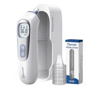 Thermomètre Auriculaire Haute Précision, Berrcom Thermomètre Médical Avec Technologie de Sonde Préchauffée Pour Adultes et Bébés, Guide de Température par Tranche d'âge, Lecture Instantanée