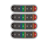 Thermomètre autocollant pour tasses à café, thermomètre à eau, bande de température, autocollant pour bouteilles de lait, thermomètre de café, bande liquide, haute viscosité