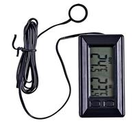 Thermomètre automobile, 2pcs mini-thermomètre numérique avec câble 1, 5 m, compteur de température intérieur et extérieur pour les voitures