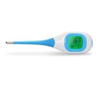Fysic Thermomètre Numérique Écran Rétroéclairé avec Alarme Fièvre Blanc / Bleu