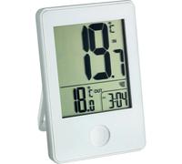 Thermomètre avec horloge -20-60C 2xAAA blanc 30.3051.02