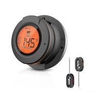 Thermomètre BBQ Digital Portée 60m App(thermometer+2 probe) | 4 sondes simultanées, contrôle app intelligent, alertes cuisson, portée fil 60m, pour idéal barbecue