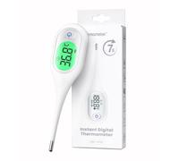 Thermomètre Bébé et Adulte, Résultats Précis en 7 Secondes, 4 en 1 | Grand écran LCD, Facile à Lire, Simple à Utiliser, ℃/℉