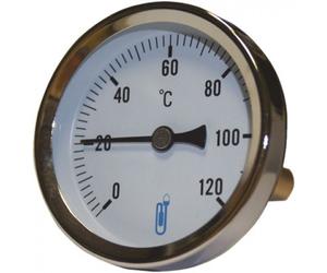 Thermomètre bimétallique à cadran - Ø 63 mm - plonge 40 mm - A45 DISTRILABO