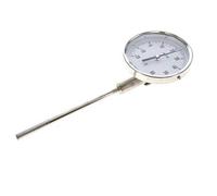 -Thermomètre bimétallique en acier inoxydable 20 à +60°C Cabinet 100mm 160mm Fond de tige