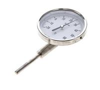 -Thermomètre bimétallique en acier inoxydable de 20 à +60°C Cabinet de 100 mm Fond de tige de 63 mm
