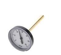 Thermomètre bimétallique en plastique de 0 à +60°C Tige de 63 mm de cabinet de 100 mm avec puits thermométrique
