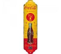 Thermomètre - COCA-COLA - Petite bouteille - Métal - 28 x 6,5 cm - Vintage